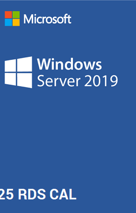 licencia windows server 2019 25 usuarios rds cal