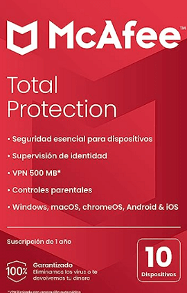 licencia McAfee Total Protection 2023