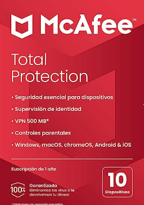 licencia McAfee Total Protection 2023
