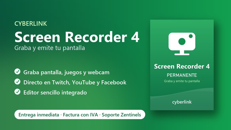 Licencia CyberLink Screen Recorder 4