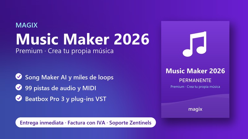 Licencia MAGIX Music Maker 2026 Premium