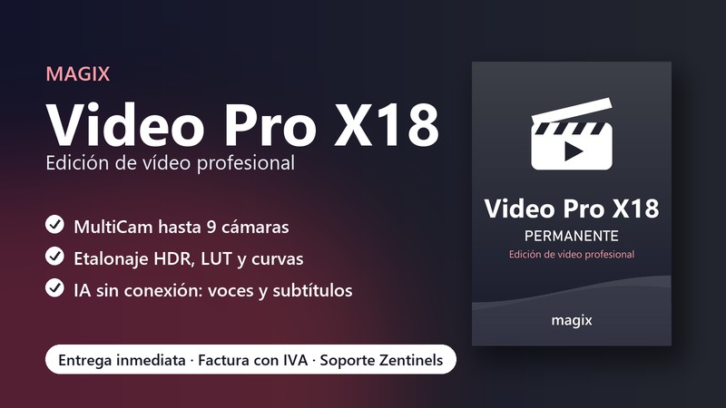 Licencia MAGIX Video Pro X18