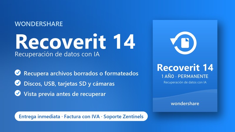 Licencia Wondershare Recoverit 14