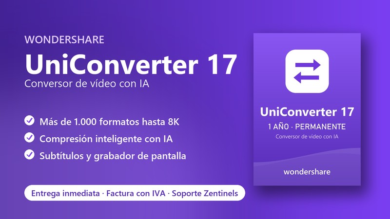 Licencia Wondershare UniConverter 17